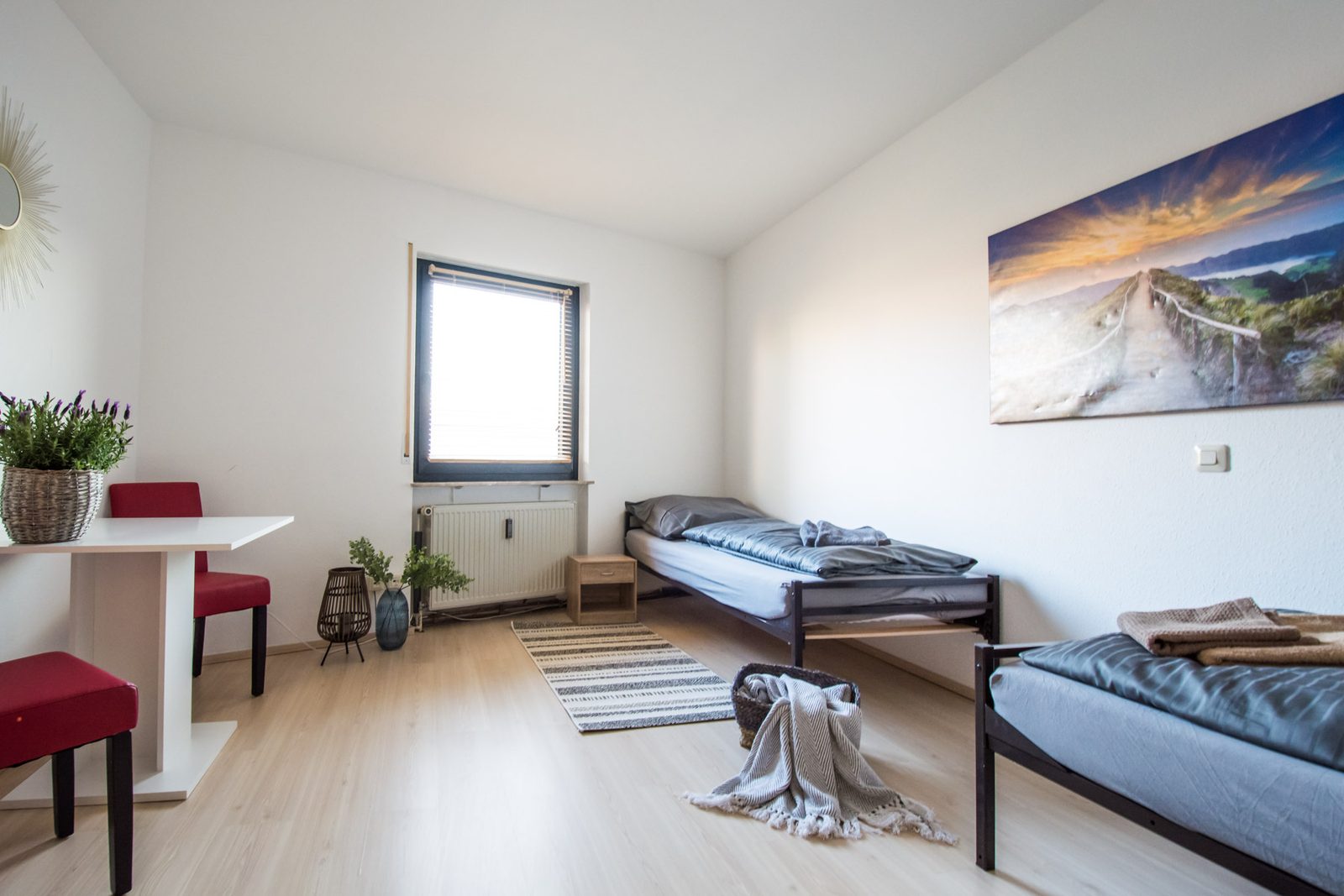 Zimmer mit zwei Einzelbetten, Monteurwohnung in Heusenstamm